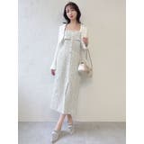 【セットアップ対応】ツイードレイヤードIラインキャミワンピース | dazzlin | 詳細画像49 