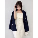 【セットアップ対応】ツイードレイヤードIラインキャミワンピース | dazzlin | 詳細画像5 