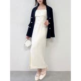 イエロー | 【セットアップ対応】ツイードレイヤードIラインキャミワンピース | dazzlin