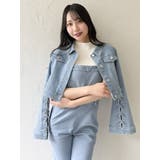 スリムデニムベアロンパース | dazzlin | 詳細画像10 