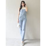 スリムデニムベアロンパース | dazzlin | 詳細画像2 