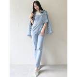 スリムデニムベアロンパース | dazzlin | 詳細画像5 