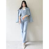 スリムデニムベアロンパース | dazzlin | 詳細画像7 