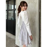 バックリボンパワショルミニコルセットワンピース | dazzlin | 詳細画像12
