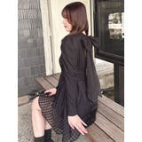 バックリボンパワショルミニコルセットワンピース | dazzlin | 詳細画像47
