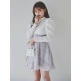 バックリボンパワショルミニコルセットワンピース | dazzlin | 詳細画像5