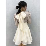 バックリボンパワショルミニコルセットワンピース | dazzlin | 詳細画像50