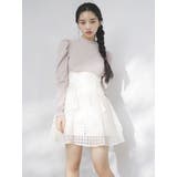 バックリボンパワショルミニコルセットワンピース | dazzlin | 詳細画像7