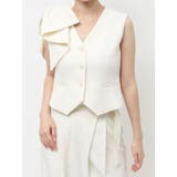 アイボリー | 【セットアップ対応】ショルダーリボンジレ | dazzlin