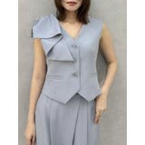 グレー | 【セットアップ対応】ショルダーリボンジレ | dazzlin