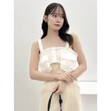 ダブルポケットマテリアルビスチェ | dazzlin | 詳細画像16 