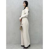 【セットアップ対応】アシメウエストセミウエストパンツ | dazzlin | 詳細画像15 