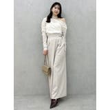 【セットアップ対応】アシメウエストセミウエストパンツ | dazzlin | 詳細画像21 