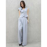 【セットアップ対応】アシメウエストセミウエストパンツ | dazzlin | 詳細画像4 