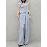 【セットアップ対応】アシメウエストセミウエストパンツ | dazzlin | 詳細画像6 