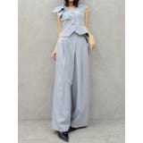 【セットアップ対応】アシメウエストセミウエストパンツ | dazzlin | 詳細画像7 