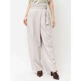 ベージュ | 【セットアップ対応】アシメウエストセミウエストパンツ | dazzlin