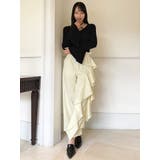 ビッグフリルアシメワイドパンツ | dazzlin | 詳細画像6