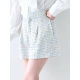 オフホワイト | 【セットアップ対応】ツイードタックショートパンツ | dazzlin