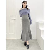 バックレースアップスイッチングマーメイドスカート | dazzlin | 詳細画像17 