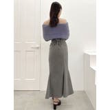 バックレースアップスイッチングマーメイドスカート | dazzlin | 詳細画像18 