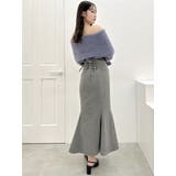 バックレースアップスイッチングマーメイドスカート | dazzlin | 詳細画像19 