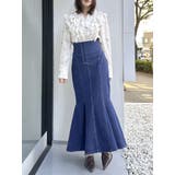 バックレースアップスイッチングマーメイドスカート | dazzlin | 詳細画像31 