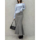 バックレースアップスイッチングマーメイドスカート | dazzlin | 詳細画像4 