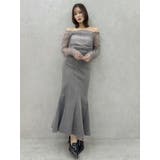 バックレースアップスイッチングマーメイドスカート | dazzlin | 詳細画像8 