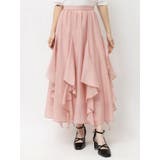 ピンク | ペタルヘムオーガンスカート | dazzlin