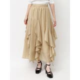 イエロー | ペタルヘムオーガンスカート | dazzlin