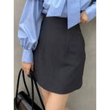 チャコールグレー | 【セットアップ対応】コンパクトミニスカート | dazzlin