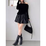 ブラック | 【再販売】バルーンミニスカート | dazzlin