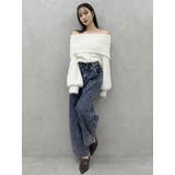 カーブラインデニムパンツ | dazzlin | 詳細画像3 