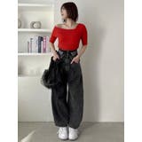 カーブラインデニムパンツ | dazzlin | 詳細画像34 