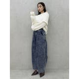 カーブラインデニムパンツ | dazzlin | 詳細画像4 