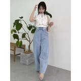 カーブラインデニムパンツ | dazzlin | 詳細画像42 