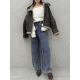 カーブラインデニムパンツ | dazzlin | 詳細画像6 