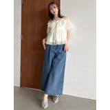 ダブルハイウエストワイドデニムパンツ | dazzlin | 詳細画像23 