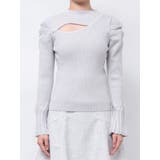 デコルテオープンリブニットトップス | dazzlin | 詳細画像18