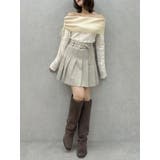 レースレイヤードリブニットトップス | dazzlin | 詳細画像18 