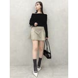 レースレイヤードリブニットトップス | dazzlin | 詳細画像24 