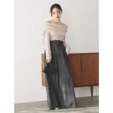 レースレイヤードリブニットトップス | dazzlin | 詳細画像6 