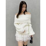 シャギーオフショルニットプルオーバー | dazzlin | 詳細画像14