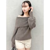 シャギーオフショルニットプルオーバー | dazzlin | 詳細画像27