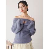 シャギーオフショルニットプルオーバー | dazzlin | 詳細画像5