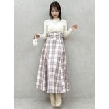 バックリボンプチフリルニットトップス | dazzlin | 詳細画像3