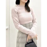 バックリボンプチフリルニットトップス | dazzlin | 詳細画像30