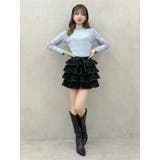 バックリボンプチフリルニットトップス | dazzlin | 詳細画像31