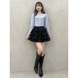 バックリボンプチフリルニットトップス | dazzlin | 詳細画像32